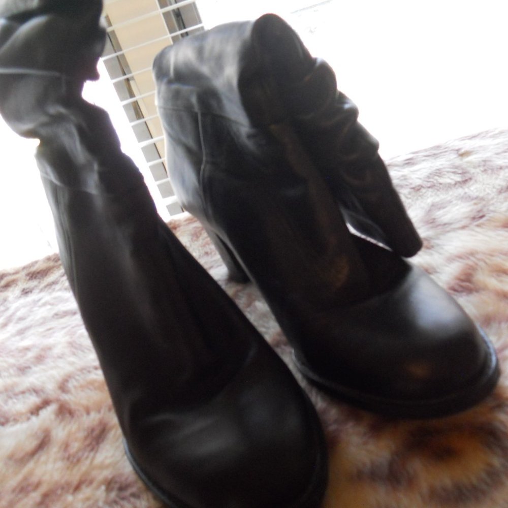 sz 7.5 natrulizer high black boots